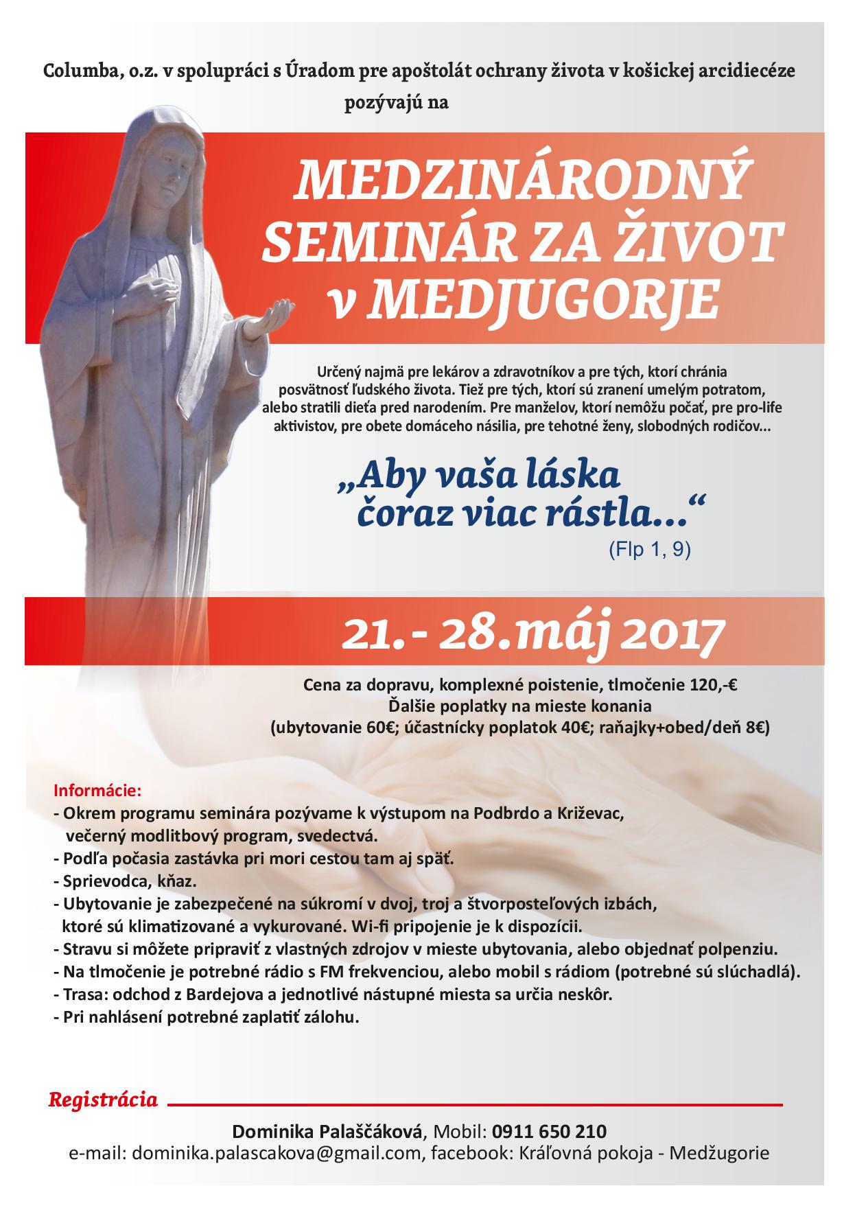 Seminar za zivot Medjugorie2017